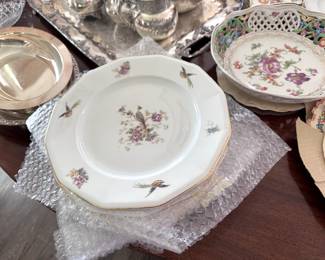 Antique pheasant plates