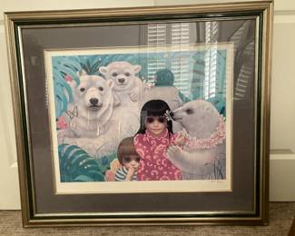 Margaret Keane "Innocence" signed and limited edition 67/100