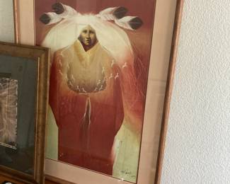 Frank Howell print "Indian" 1993