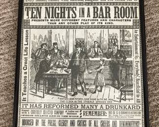 "Ten Nights in a Bar Room" print