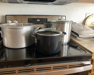 Large cooking pots