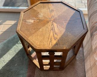 Octagon end table 
