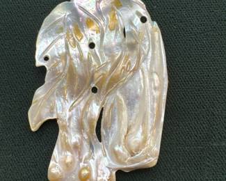 large carved mop pendant 