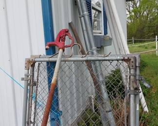 fence gates, water pump