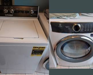 Speed Queen washer, Electrolux dryer