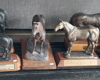 bronze horse trophies