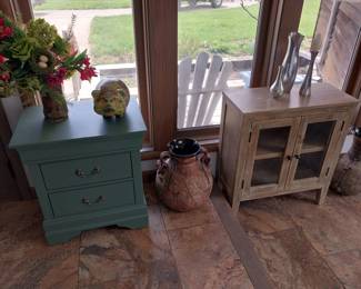 side tables, Australian pottery