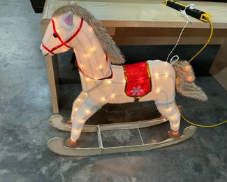 Lighted Rocking Horse