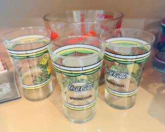 Whataburger Coca Cola Glasses