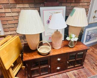 Clay Lamps, Entertainment Console, Television Tray Tables