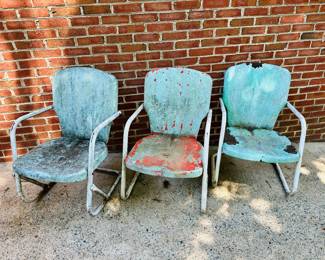 Vintage Metal Outdoor Chairs