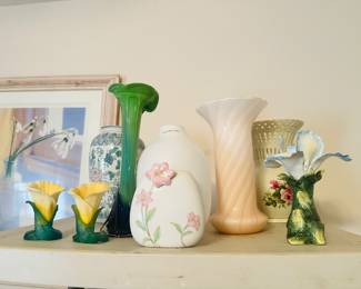 Various Vases, Hand Blown, Fenton