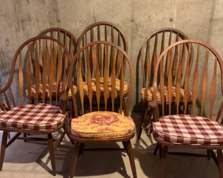 6 BENT BROTHER HAND MADE CHAIRS FROM GARDNER MA
