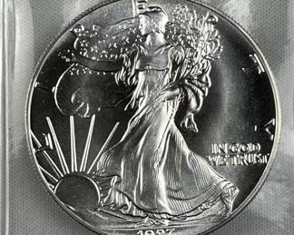1987 American Silver Eagle 1oz .999, 2nd Year
