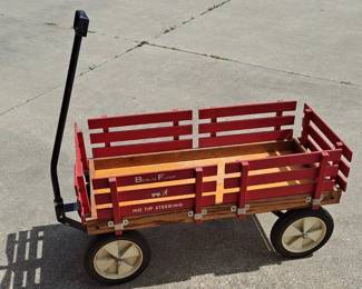Berlin Flyer Wagon with Red Wood Slats