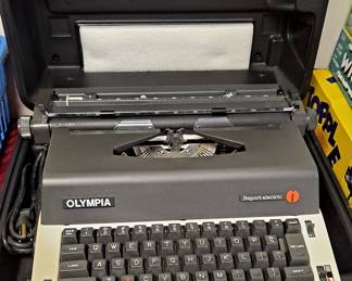 Vintage Olympia Electric Typewriter with Case
