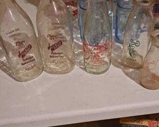 Collection of Antique & Vintage Milk & Cream Bottles