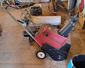Toro Snow Blower; Salamander Heater; Lawn chairs, etc.
