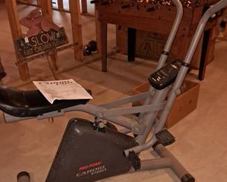 Pro-Form Cardio Pro Fitness Machine; Foosball Table and Yard Art