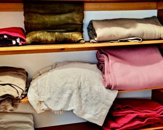 First Alert Steel Fire Escape Ladder (in box); assorted Bedding & Linens