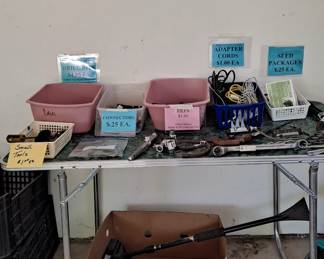 Assorted supplies and hand tools