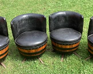 1960s Bourbon Whiskey Barrel Chairs