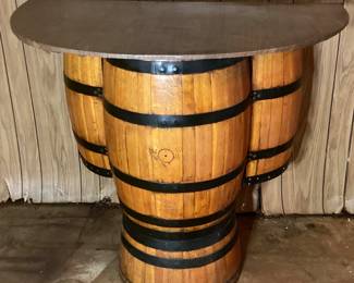 1960s Bourbon Whiskey Barrel Bar 
