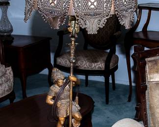 Metal Figural Lamp