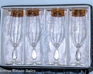 Gold Trim Stemware