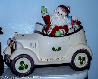 RARE - Lenox Santa Cookie Jar Set
