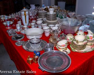 Tables of Glassware and Ceramics