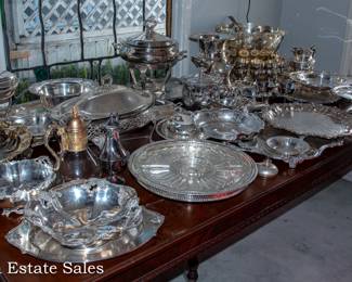 Tables of Silver Plate
