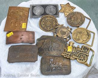 Vintage Belt Buckles. 