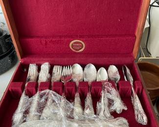 NOT STERLING, but nice silver plate flatware never used it looks 