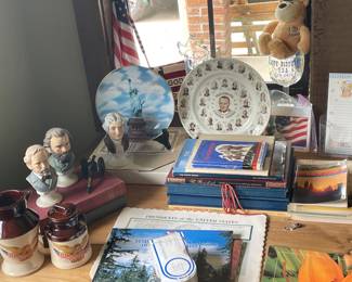 Vintage books, plates & memorabilia of America’s history