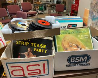 records albums & 45's