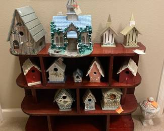 a birdhouse collection
