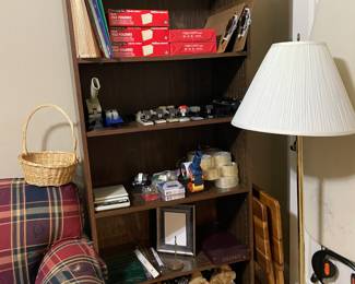 office supplies & bookcase