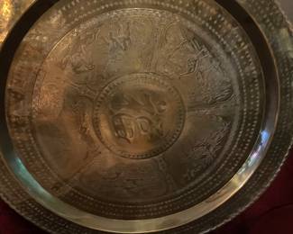 large brass plate