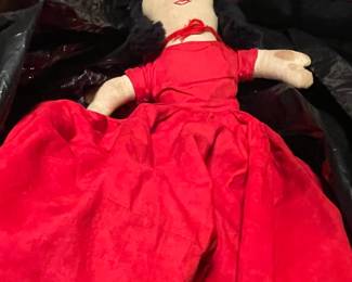Vintage Little Red Riding Hood Topsy Turvy 3 in 1 Doll - Grandma Big Bad Wolf.
