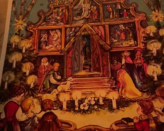 Huge selection of vintage Christmas decorations.