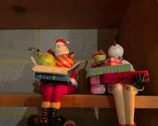 Huge selection of vintage Christmas decorations.