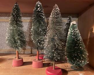 Vintage bottle brush trees.