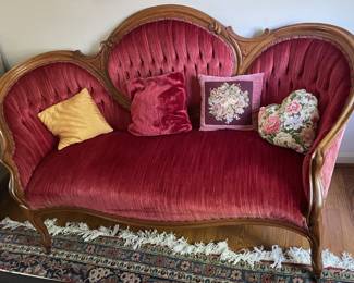 Victorian sofa.