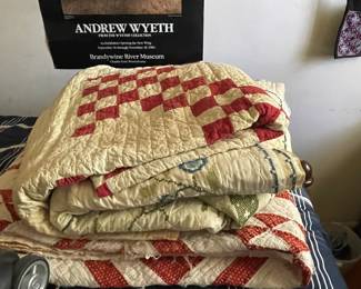 Gorgeous handmade quilts.