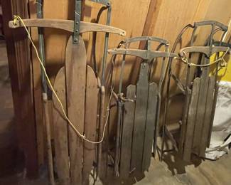 Vintage sleds.