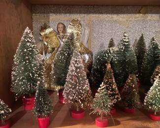 Vintage bottle brush trees.