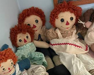 Raggedy Anne and friends.