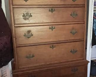 Antique chest on chest.