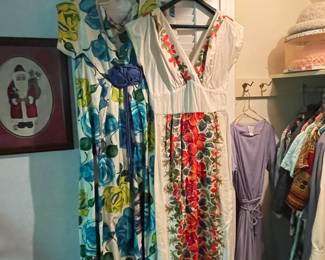 Amazing selection of vintage dresses.